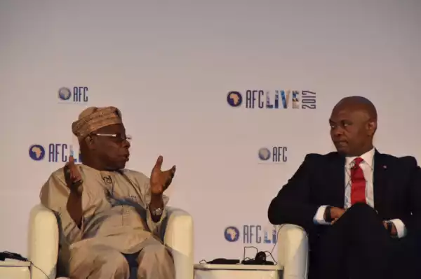 Photos Of VP Osinbajo, Obasanjo, Soludo And Emefiele At Africa Finance Summit